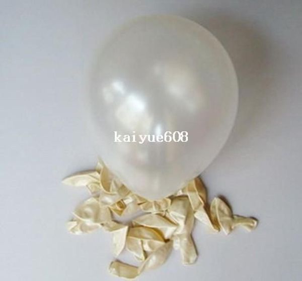 White 100 pezzi Helium Pearl Circle Ballioni di compleanno Decorazione della festa di Natale intera Balloon da 10 pollici 1613517