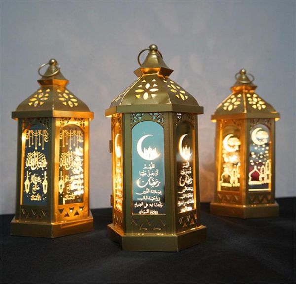 Lâmpada do Ramadã Eid Mubarak Ramadan Party Liderou lanternas penduradas 1428cm Luzes quentes do Islã Decorações de festa muçulmano Decorações marítimas GWA31795056