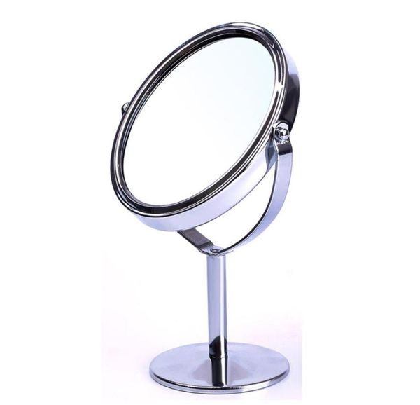 Высококачественная женская овальная форма макияж зеркало двойное двойное вращение косметического стола столового зеркала Компактное зеркало 6262967