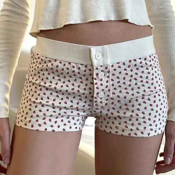 Shorts's Shorts Lounge per donne stampa floreale estate patchwork elastico pantalone sudorato casual pigiami