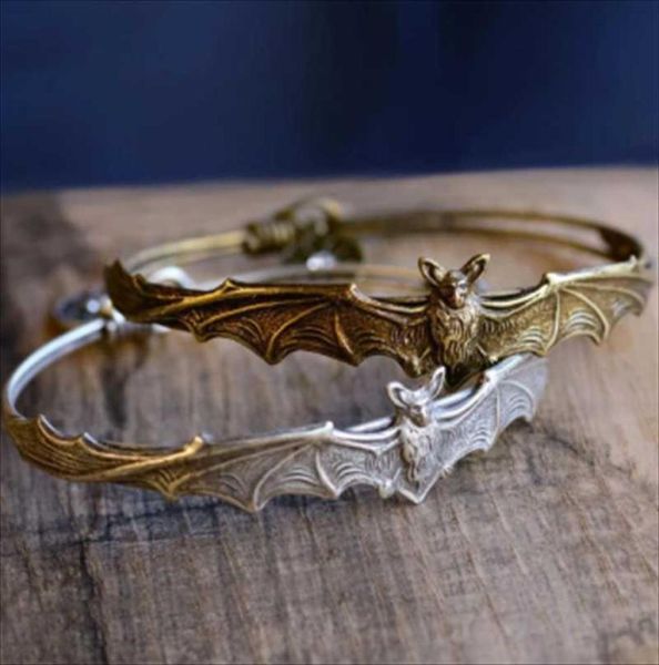 Bracelets de charme Vampire Bat Bracelet Jóias de Jóias Góticas de Halloween1841626