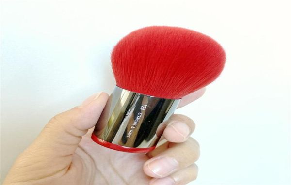 Polvera rossa limitata Kabuki Brush 124 Portable Multipurpose Fondazione per la faccia in polvere Brusche Blusher Brush Brush2764983