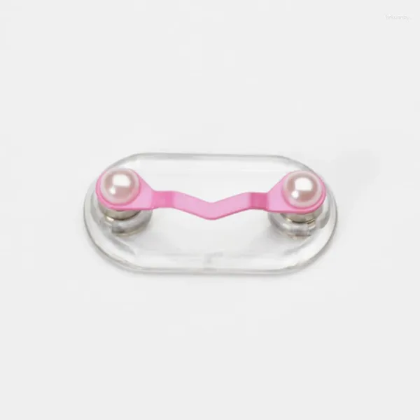 Broschen magnetische süße rosa Brillenhalter Hängestifte Fledermausform Kristallperlen Headset Line Clips Multifunktion tragbare Schnalle