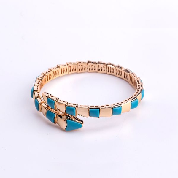 Fashion Green New 18k Gold Fritillaria Snake Snake Braccialetti per donna per donna Famiglia Fashi