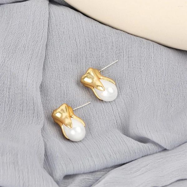 Orecchini per borchie denti vintage forma perla perle da donna personalizzata gioielli accessori per feste per feste regali