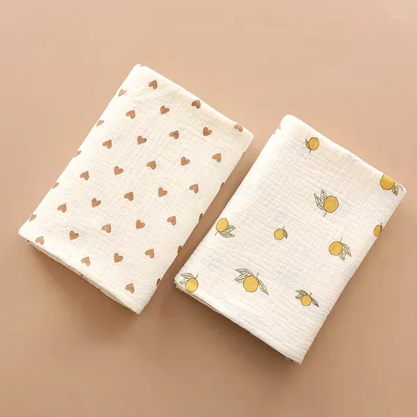 Cobertores 100x100cm Muslin Blanket Cotton Baby Swaddle Soff Bath Towel Galze Infant Boy Girl Wrap Sleeps Macker Tampa