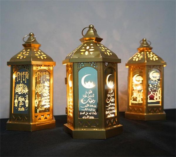 Lâmpada Ramadã Eid Mubarak Ramadan Party Liderou lanternas penduradas 1428cm Luzes calorosas Decorações de festas de eventos muçulmanos Navio marinho GWA33535171