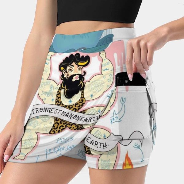 Skirts più forte uomo sulla terra gonna di moda estate per donne pantalone a prova di luce Freakshow Strong Strong Man