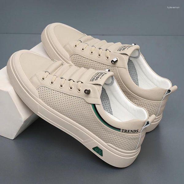 Sapatos casuais Marca de moda Oxford Summer Hollowed Out Small White Park Sports Soles de massagem