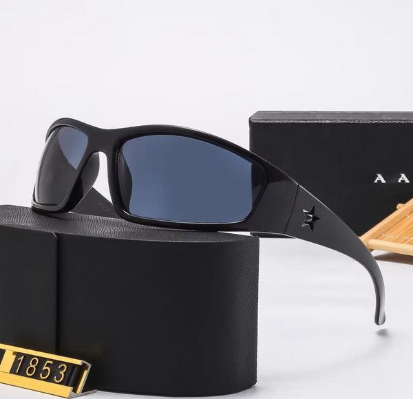 Óculos de sol masculinos Sunglasses Letters Letters Luxury Glasses Frame Sunglasses para idosos de idosos de grandes dimensões espelhadas otimistas do espelho vento