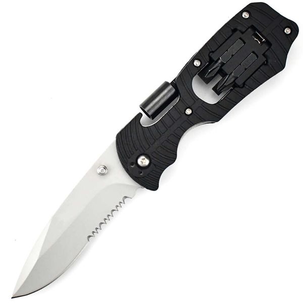 DIY En Çok Satan EDC Knife 1920 Çok Fonksiyonlu Tornavida Cetvel Açıcı 8CR13 Çelik Binicilik Yürüyüş Balıkçılık Katlanır Pocket Bıçak