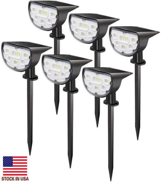 14 LED Solar paesaggio Spotlight Spot Lights Outdoor Lights Solar Brive White Dusk to Dawn 2in1 Paesaggio Wall Gard4289848