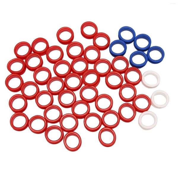 Abbigliamento per cani 50pcs Anelli di dito in silicone per qualsiasi forbice inserisce gli strumenti di styling di taglio dei capelli Accessori mescolare i colori