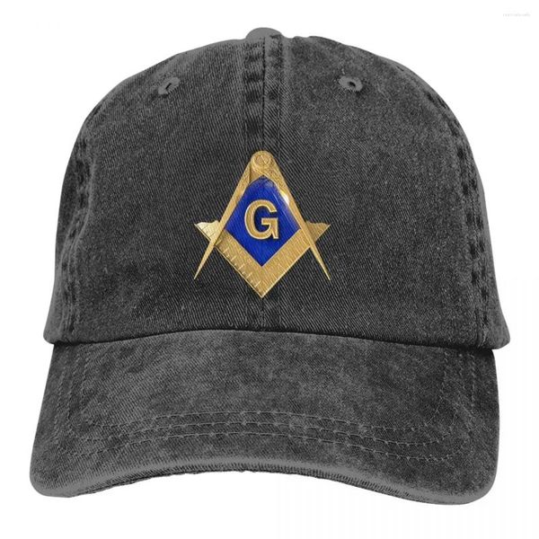 Tappi per palloni Pure Color Dad Hats Design Women's Hat Visor Visor Baseball Freemason Gold Square Basping Cap a punta