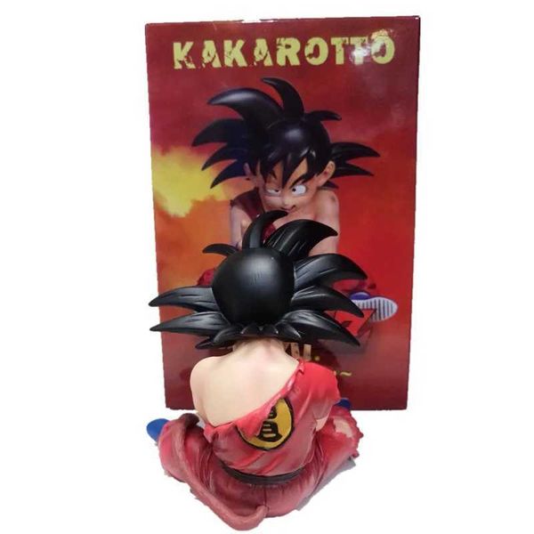 Eylem oyuncak şekil 10cm z anime figür goku çocuk yaralanmış oturma ver. PVC aksiyon figürü DBZ Goku Vegeta Süper Saiyan Zafer Model Oyuncak