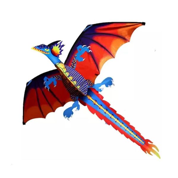 3d Dragon Kite Kids Toy Fun Fun Outdoor Flying Activity Game Children With Tail 240430