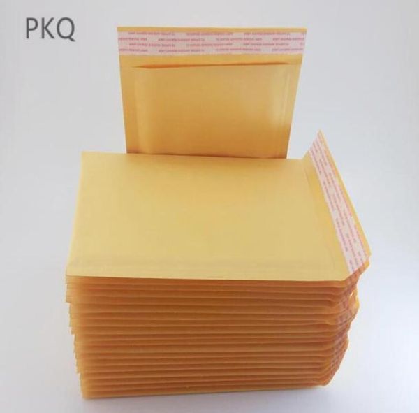 100 pezzi piccoli grandi 11151321 cm giallo kraft mailers imbottito bustini borse auto sigillo business school uffici3800418