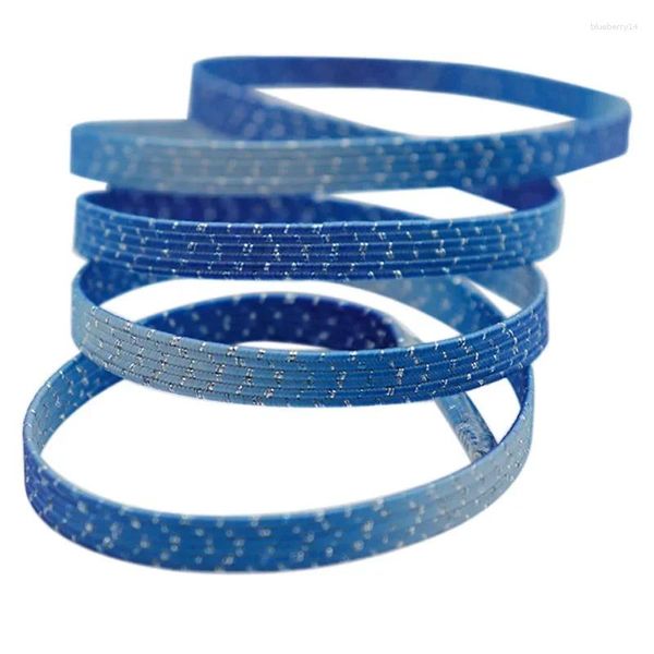 Parti di scarpe Coolstring da 6 mm Galaxyblue Lacet in filo metallico con corde elastiche pattini a rulli interni in pizzo esteso Tenis Masculino Cordoni