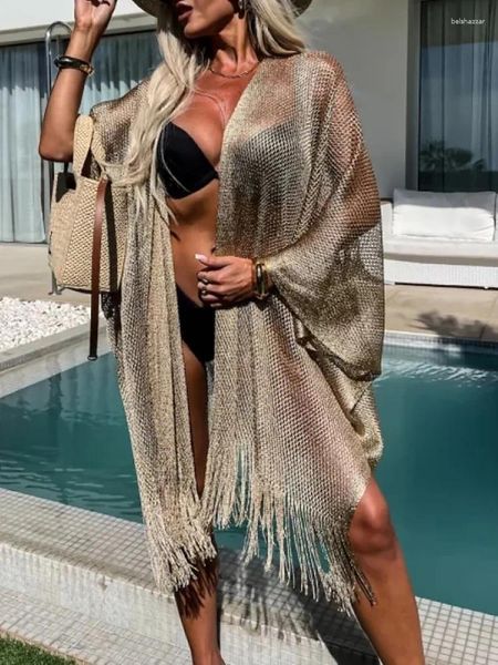 SECIALE STINGA CHIFICHE TOUNGO SOLID TOTTI SULLE DONNE ELEGERE TASSEL PATCHLEWWORT CARDIGAN SEXY SEMPRE VEDE ATTRAVERSO LADIE ABRESTO