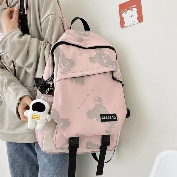 Mochilas femininas de Backpacks de Backpacks da School Saco para a Garota para adolescentes para menina elegante bolsa estampada grande estudante de viagem Mulheres