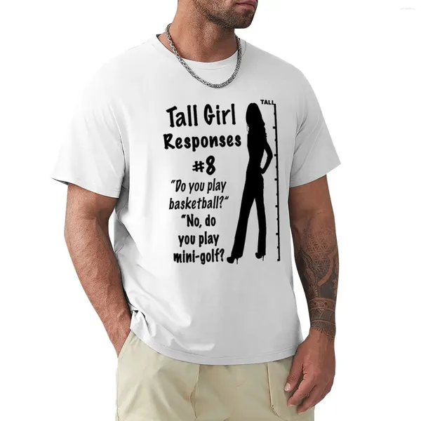 Tops cerebbe da uomo Risposte ragazze alte #8 T-shirt abiti anime a manica corta camicia sudore di camicie grafiche