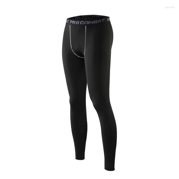 Herrenhosen schnell trocknen atmungsaktives Training Fitness Sport trible elastische Leggings