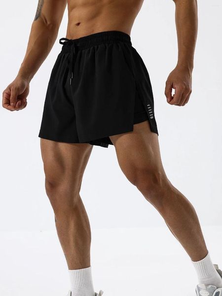 Shorts maschile 2024 che corre traspirante 2 in 1 a doppio strato asciugatura rapida palestra sport jogging gogging sp