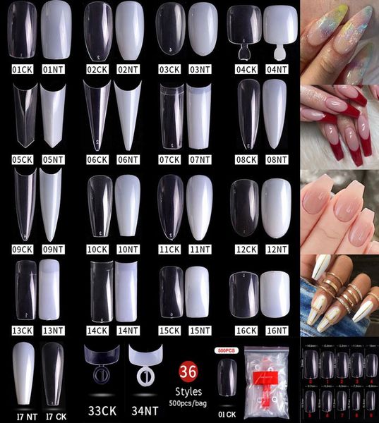 500pcs Bulk Ganz sexy künstliche künstliche Nagelversorgung China Acryl Fasle Nails Tipps für kleine Mädchen Womens 7947190