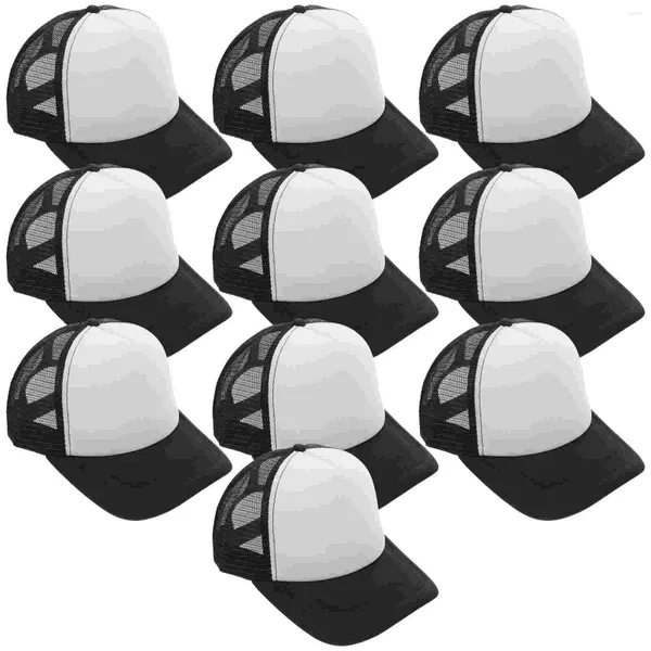 Caps de bola sublimada Baseball Cap sublimação Criança em branco Transferência de calor Diy Trucker DIY Enquanto ódio