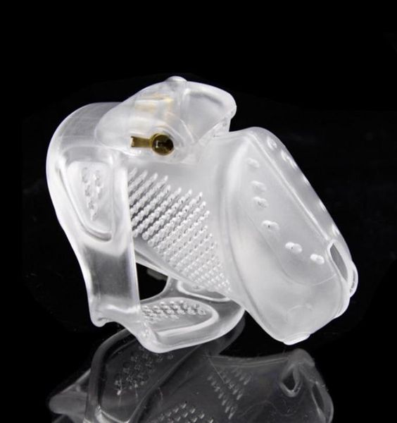 Novo design 3D Design de dispositivo respirável Plástico CAGA PEQUENA COM 3 TAMANHOS TAMANHOS ANELOS TRANTOS DE SEXO PARA MAN PENIS LOCK Y18928046068548