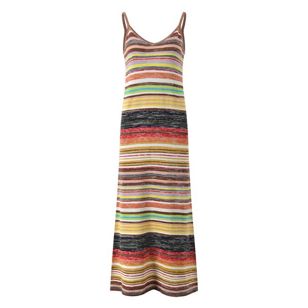 412 XL 2024 Milan Runway Dress Spring Summer Summer Spaghetti Strap Dresses Dress Fashion Moda de alta qualidade YL