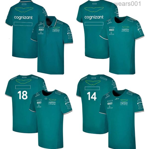 Официальная футболка для водителя Mens Formula 1 Команда гоночных футболок для рубашки Polo.