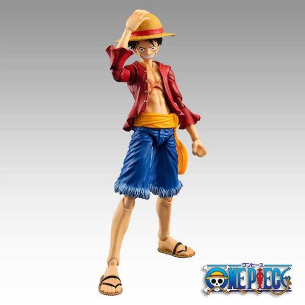 Action Toy Figures Anime One Piece 17 cm giunti BJD Monkey mobile D. Luffy Pvc Action Figure Collezione Modello Fascivo Decorazione Fashion Decorazione Giocattoli