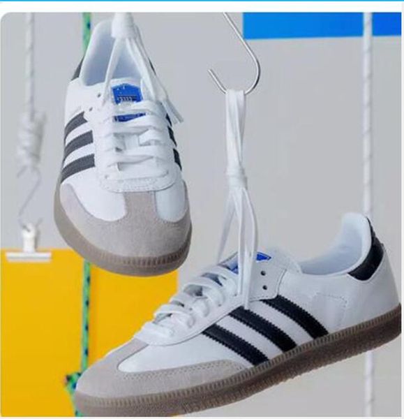 Nuove scarpe da design Gazzelle in stile Adidaes Galles Bonner Vintage Trainer Adidaes Sneakers Black White Samba Gazzellie