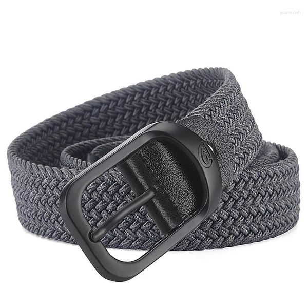 Belts Fashion Youth Men Belt Belt Qualità in tela Pin Cucciolo Studente di jeans versatili per outdoor sport da uomo