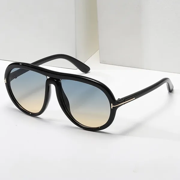 Sonnenbrille UV400 Männer Trend ultraviolett-beachtlicher Sonnenbrillen Vintage Retro T-förmige Frauen Mode Luxusdesigner