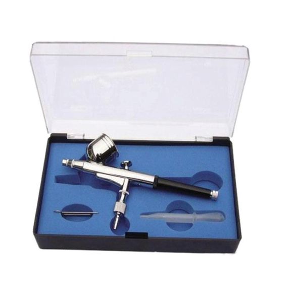 Airbrush de ação dupla 130 caneta de pulverização pneumática com mangueira e pistola de pulverização para tatuagens de unhas Bolo de tinta corporal Fazendo o modelo de brinquedo 1393181