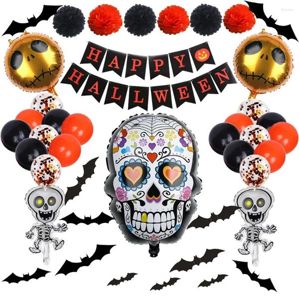 Party Decoration Halloween Balloon Ghost Theme Aluminum Film Set Balloons