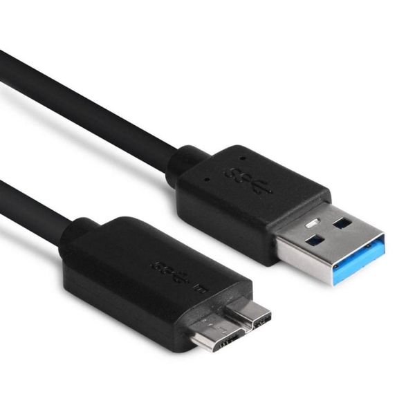 48 cm USB 30 Kabel Kunststoff Schwarz Mini USB Männlich A bis Micro B Data Cables Kabelblei für externe Festplattenscheiben1613392