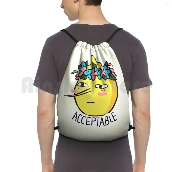 Backpack Soft LemonGrab Saco de cordão de caminhada Gym Gym fanart Lemon Farten