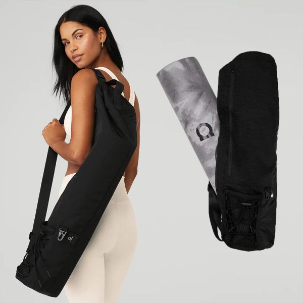 Al Yoga Mattenbag Oxford Stoffmatten Yoga Matten -Trägerbeutel Frauen Große Taschenübung Verstellbares Breitenriemen