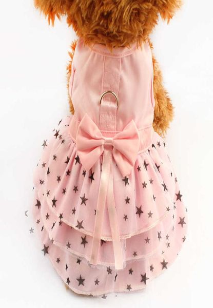 Abbigliamento per cani ARMIPET Black Star Pattern Summer Dog Dog Dogs Dresses Princess 6071033 Abbigliamento per gonna rosa per animali domestici XXS XS S M 6099688