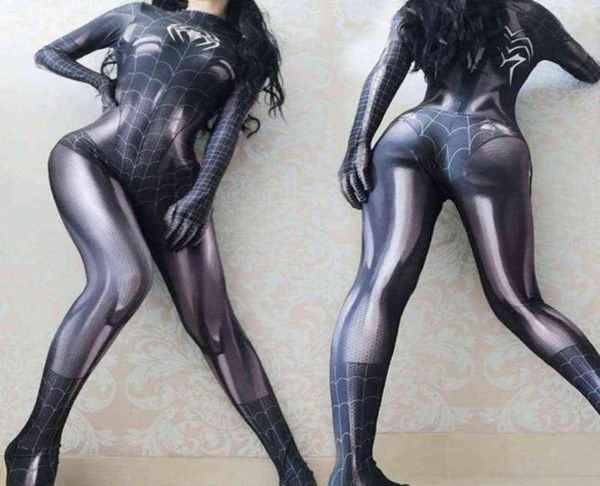 NXY Sexy Rouphe Super Hero Spider Mulher Cosplay Zentai traje de traje de traje de botela aberta