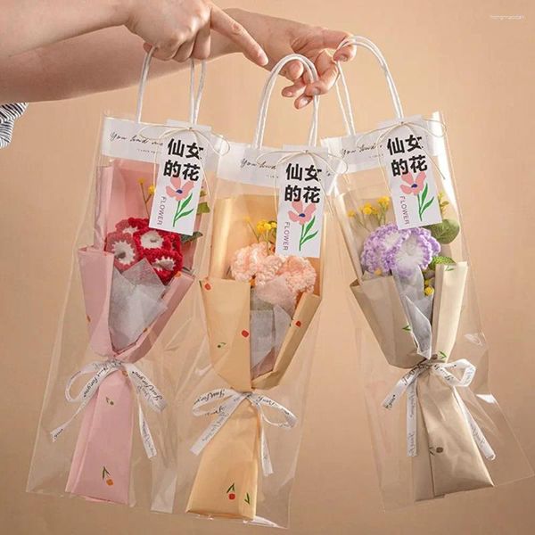 Fiori decorativi creativi Simulazione in lana a maglia Carnazioni Fiore fai da te Faline Fallo Floral String Crafts's Day Girlfriend Birthday Birthday