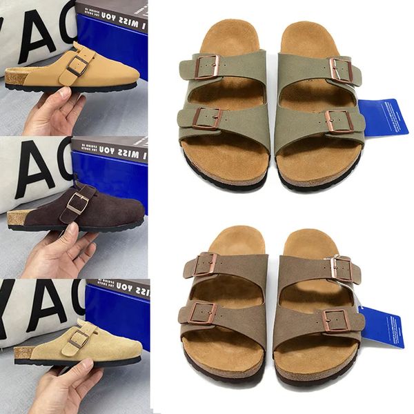Tasarımcı platformu tıkanık sandaletler süet patent patent deri slaytlar kadınlar erkekler siyah beyaz plaj sandalet açık mantar kaydırıcıları yaz ayakkabıları boyutu 35-46