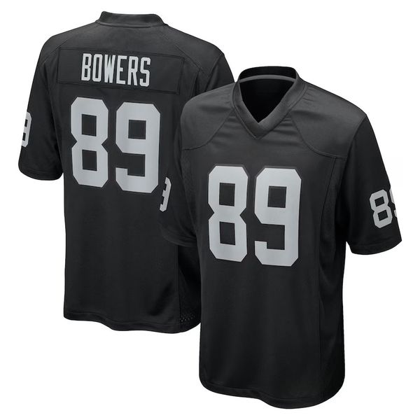 2024 Nuovo Draft Primo round Pick Picker Game Jersey Football Maglie 89 Brock Bowers Jersey Game femminile maschile Game Custom S-6XL