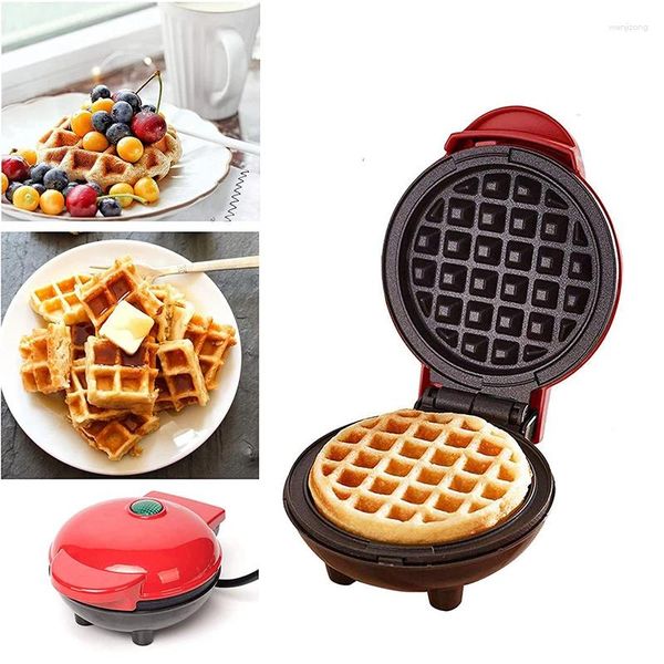 Moldes de cozimento Mini Waffle Electric Waffle Bolhas Bolo de ovo Bolo de café da manhã Pan Eggette Pot UK