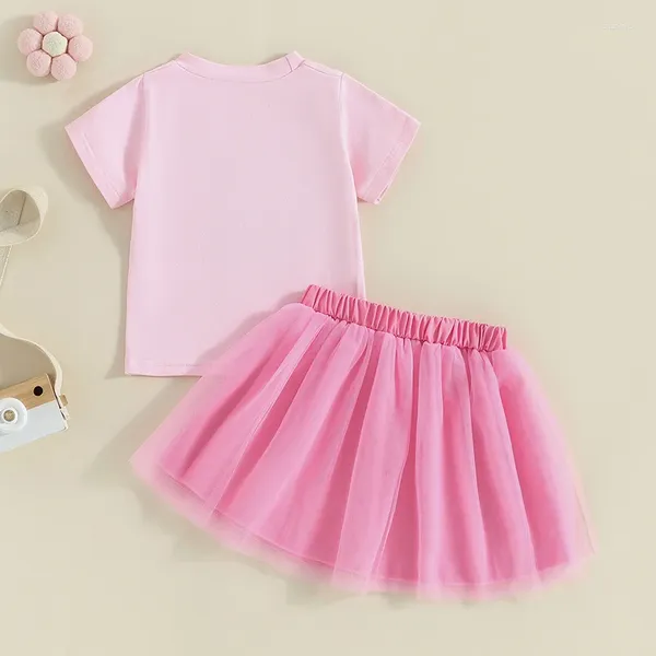 Kleidungssets große Schwester-Outfits für Kleinkinder Mädchen Kinder T-Shirt Tulle Tutu Rock Kleider Matching Kleidung Set Set