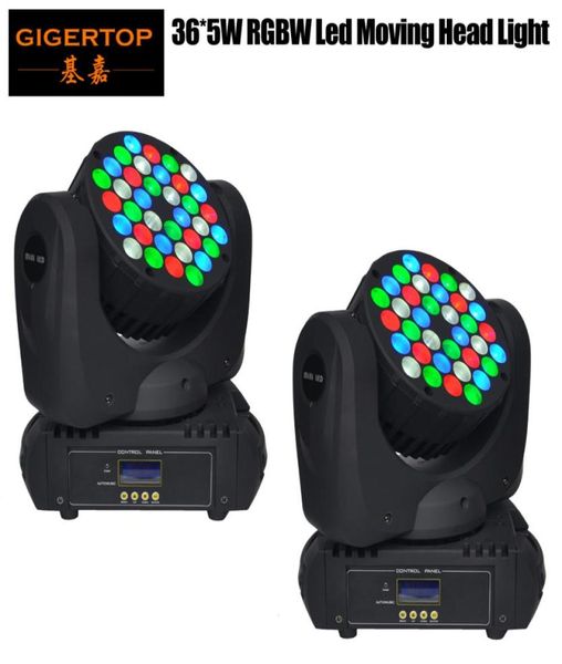 2pcslot 36 x 5W LED Wash Wash Motting Head Light 36 LED R8G10B10W8 Super compatto per Disco Bar Club7591440