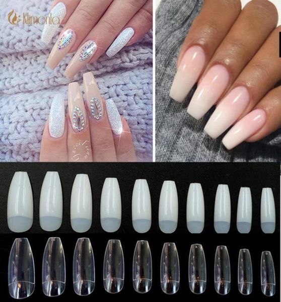 500pcsbagbbag naff nails Длинные балерины кончики ногтей квадратная голова